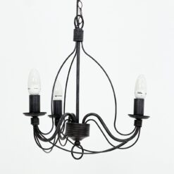 Metalinis trijų šakų sietynas 42x42x145 cm