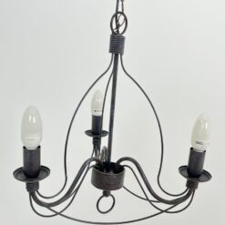 Metalinis trijų šakų sietynas 42x42x145 cm