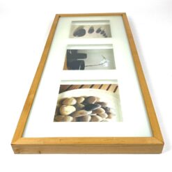 IKEA Erikslund printų triptikas mediniame rėme su stiklu 3,5×71,5×31,5 cm