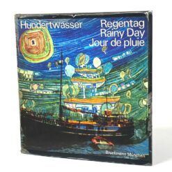 Manfred Bockelmann knyga vokiečių, anglų ir prancūzų kalbomis “Hundertwasser – Regentag / Rainy Day / Jour de pluie” 1,5x24x24,5 cm