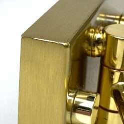 Sieninis žalvarinis Holtkötter dviejų reguliuojamų šakų šviestuvas 58x50x8 cm