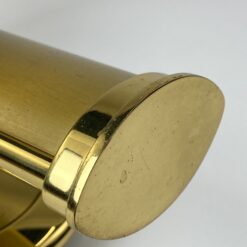 Žalvarinis sieninis B+M Leuchten šviestuvas stiklo gaubtu, modelis Palais 14x32x29 cm