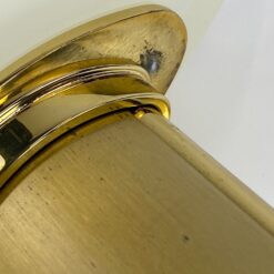 Žalvarinis sieninis B+M Leuchten šviestuvas stiklo gaubtu, modelis Palais 14x32x29 cm