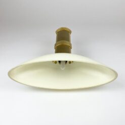 Žalvarinis sieninis B+M Leuchten šviestuvas stiklo gaubtu, modelis Palais 14x32x29 cm