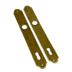Žalvarinės durų spynos apdailos 2 vnt. komplektas 0,3x2,6x20 cm