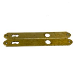 Žalvarinės durų spynos apdailos 2 vnt. komplektas 0,3×2,6×20 cm