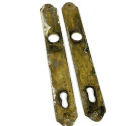 Žalvarinės durų spynos apdailos 2 vnt. komplektas 0,3×2,6×20 cm