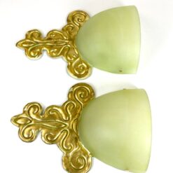 Itališki sieniniai Murano Luce šviestuvai 2 vnt. komplektas 12×28,5×40 cm
