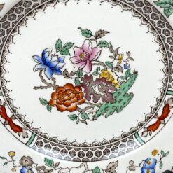 Keramikinis Spode serijos Chinese rose puodelio 110 ml ir dviejų lėkštučių 3 vnt. kompl.