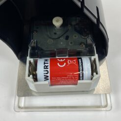 Vokiškas kvarcinis stalinis Diehl laikrodis itališkame plastikiniame Franco Bertoli and Max Pajetta dizaino dėkle 13x10x10,5 cm