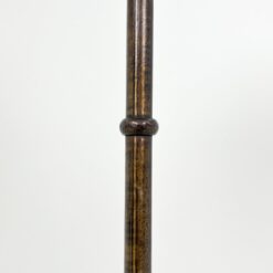 Metalinis pastatomas šviestuvas bordo spalvos tekstilės gaubtu 45x45x167 cm