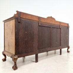 Prabangi Chippendale stiliaus riešutmedžio komoda 66x224x120 cm