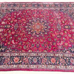 Vilnonis rankų darbo kilimas “Mashad” 408x310x0,6 cm