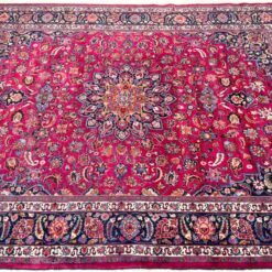 Vilnonis rankų darbo kilimas “Mashad” 408x310x0,6 cm