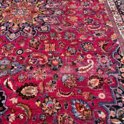 Vilnonis rankų darbo kilimas “Mashad” 408x310x0,6 cm
