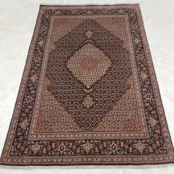 Vilnonis rankų darbo kilimas su šilku "Tabriz" 302x199x0,5 cm