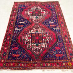 Vilnonis rankų darbo kilimas "Hamadan" 216x151x0,5 cm
