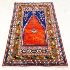 Turkiškas vilnonis rankų darbo kilimas 185x116x0,5 cm