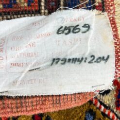 Turkiškas vilnonis rankų darbo kilimas 185x116x0,5 cm