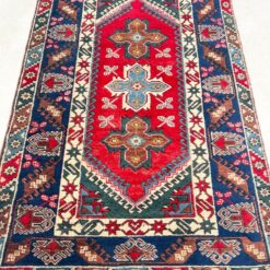 Turkiškas vilnonis rankų darbo kilimas “Döşemealtı” 202x116x0,6 cm
