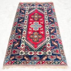 Turkiškas vilnonis rankų darbo kilimas “Döşemealtı” 202x116x0,6 cm