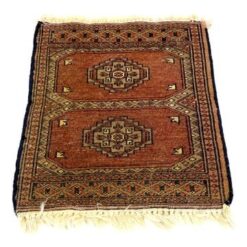 Vilnonis rankų darbo kilimėlis “Bukhara” 50x39x0,5 cm