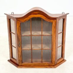 Ąžuolinė pakabinama spintelė su stiklu 17×70,5×66,5 cm