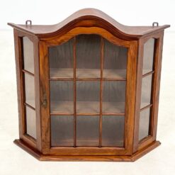 Ąžuolinė pakabinama spintelė su stiklu 17×70,5×66,5 cm