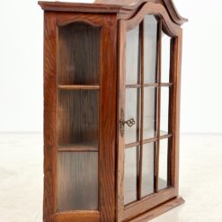 Ąžuolinė pakabinama spintelė su stiklu 17×70,5×66,5 cm