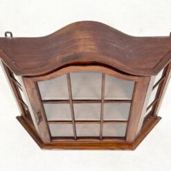 Ąžuolinė pakabinama spintelė su stiklu 17×70,5×66,5 cm
