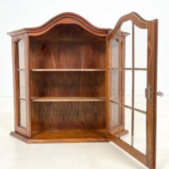 Ąžuolinė pakabinama spintelė su stiklu 17×70,5×66,5 cm