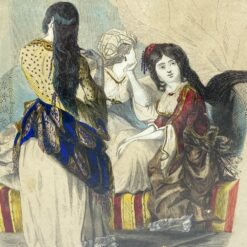 Printas “Senoras Egipcias” mediniame rėme su stiklu 2,5×19,5×24,5 cm