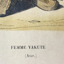 Auguste Wahlen darbo “Femme Yakute” printas mediniame rėme su stiklu 2,5x19x24,5 cm