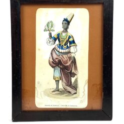 Auguste Wahlen darbo “Jeune fille de Tembouctou” printas mediniame rėme su stiklu 2,5×19,5×24,5 cm