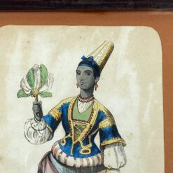 Auguste Wahlen darbo “Jeune fille de Tembouctou” printas mediniame rėme su stiklu 2,5×19,5×24,5 cm