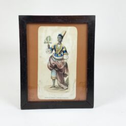 Auguste Wahlen darbo “Jeune fille de Tembouctou” printas mediniame rėme su stiklu 2,5×19,5×24,5 cm