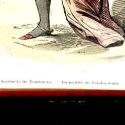 Auguste Wahlen darbo “Jeune fille de Tembouctou” printas mediniame rėme su stiklu 2,5×19,5×24,5 cm