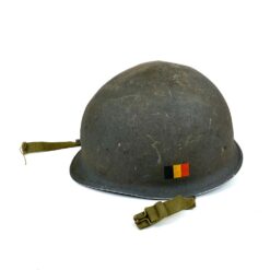 Belgiškas M51 šalmas, 1952 m., gamintojas UMAL 28×23,5×17 cm