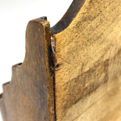 Senovinis trijų dalių stovas laiškams iš riešutmedžio 9×27,5×21 cm