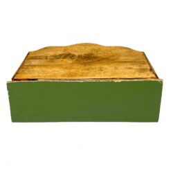 Senovinis trijų dalių stovas laiškams iš riešutmedžio 9×27,5×21 cm