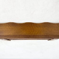 Ąžuolinė sieninė kabykla su septyniais žalvariniais kabliukais 24x98x35 cm