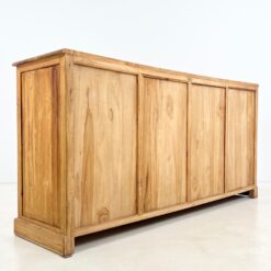 Tikmedžio masyvo keturių stalčių ir keturių durų komoda 52x204x100,5 cm