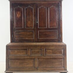 Senovinė ąžuolo masyvo rūbų spinta 57x142x186 cm