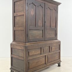 Senovinė ąžuolo masyvo rūbų spinta 57x142x186 cm
