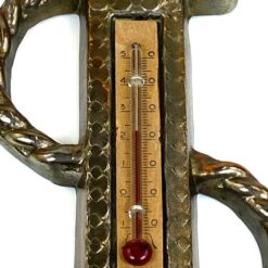 Sieninis pakabinamas termometras metaliniame inkaro formos rėme 2x18x24,5 cm