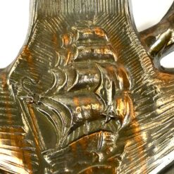 Sieninis pakabinamas termometras metaliniame inkaro formos rėme 2x18x24,5 cm