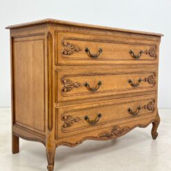 Ąžuolinė trijų stalčių komoda 48,5×109,5×84,5 cm