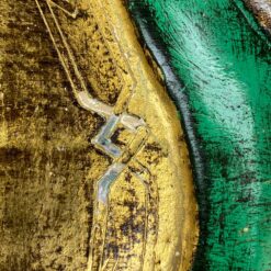 Itališkas florentietiško stiliaus medinis serviravimo padėkliukas 23x35x2,5 cm