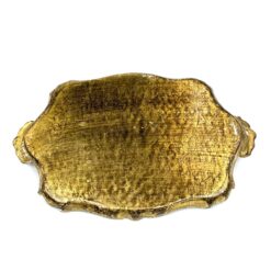 Itališkas florentietiško stiliaus medinis serviravimo padėkliukas 23x35x2,5 cm