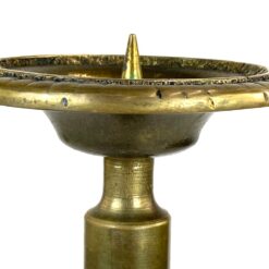 Žalvarinė bažnytinė trijų kojų žvakidė 15×17,5×54,5 cm